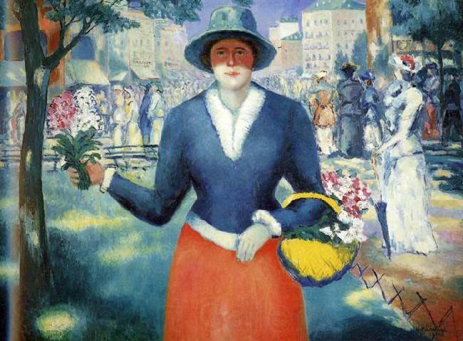 Kazimir Malevich Flowergirl France oil painting art